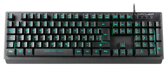 Lc-Power Lc-Key-4b-Led Teclado Led Iluminado De, Usb, Negro