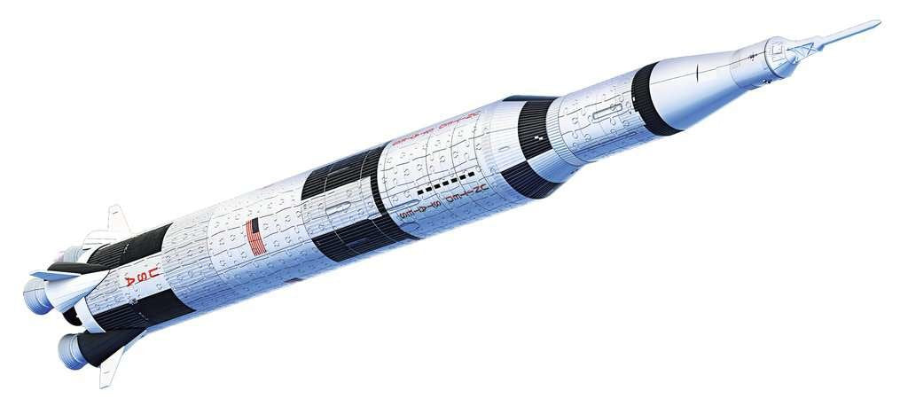 Ravensburger Rompecabezas 3d Cohete Apolo Saturno V  11545