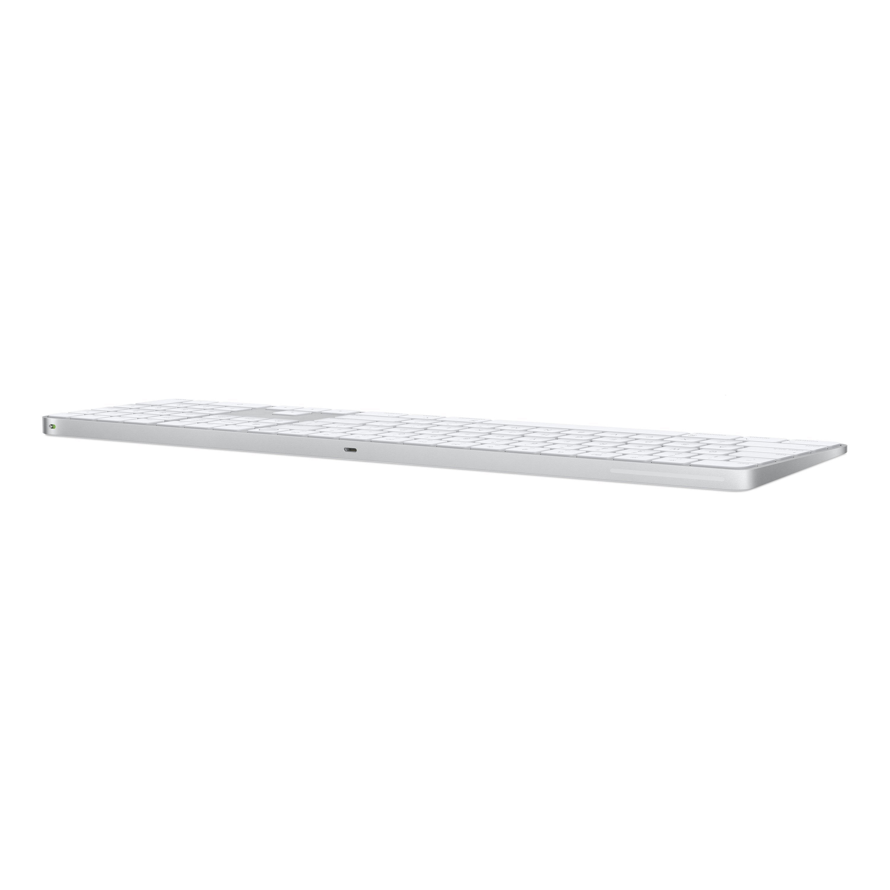 Teclado Inalámbrico Apple Magic Keyboard Con Touch Id Teclado Numérico Plata