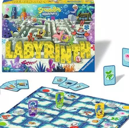 Ravensburger Bob Esponja Laberinto, Juego De Mesa 25090