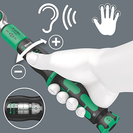 Llave Dinamométrica Wera Safe-Torque A1 Set 1, 10 Piezas
