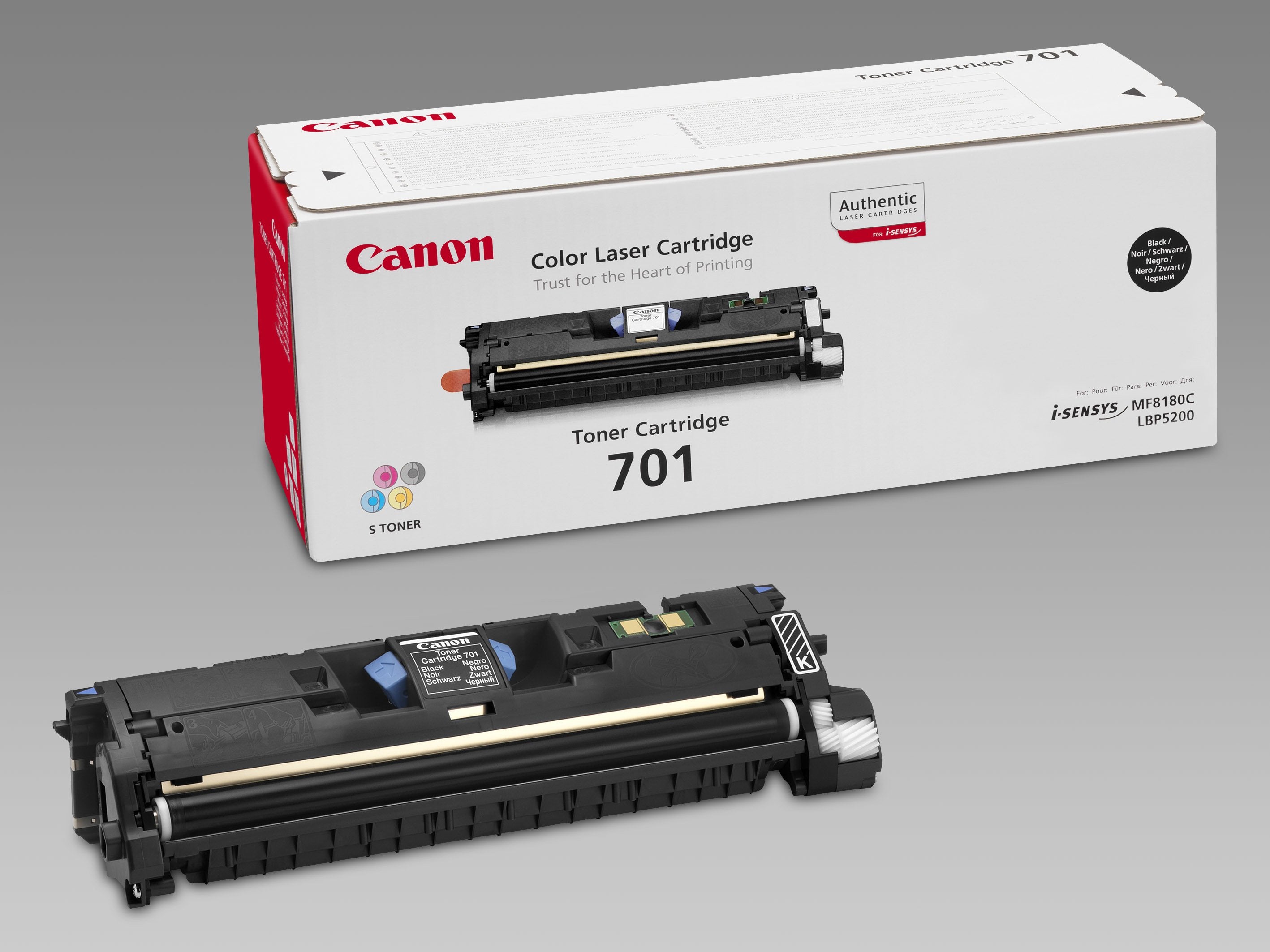 EAN 4960999254319 - Canon 701 cartucho de tóner 1 pieza(s) Original Negro imagen 1