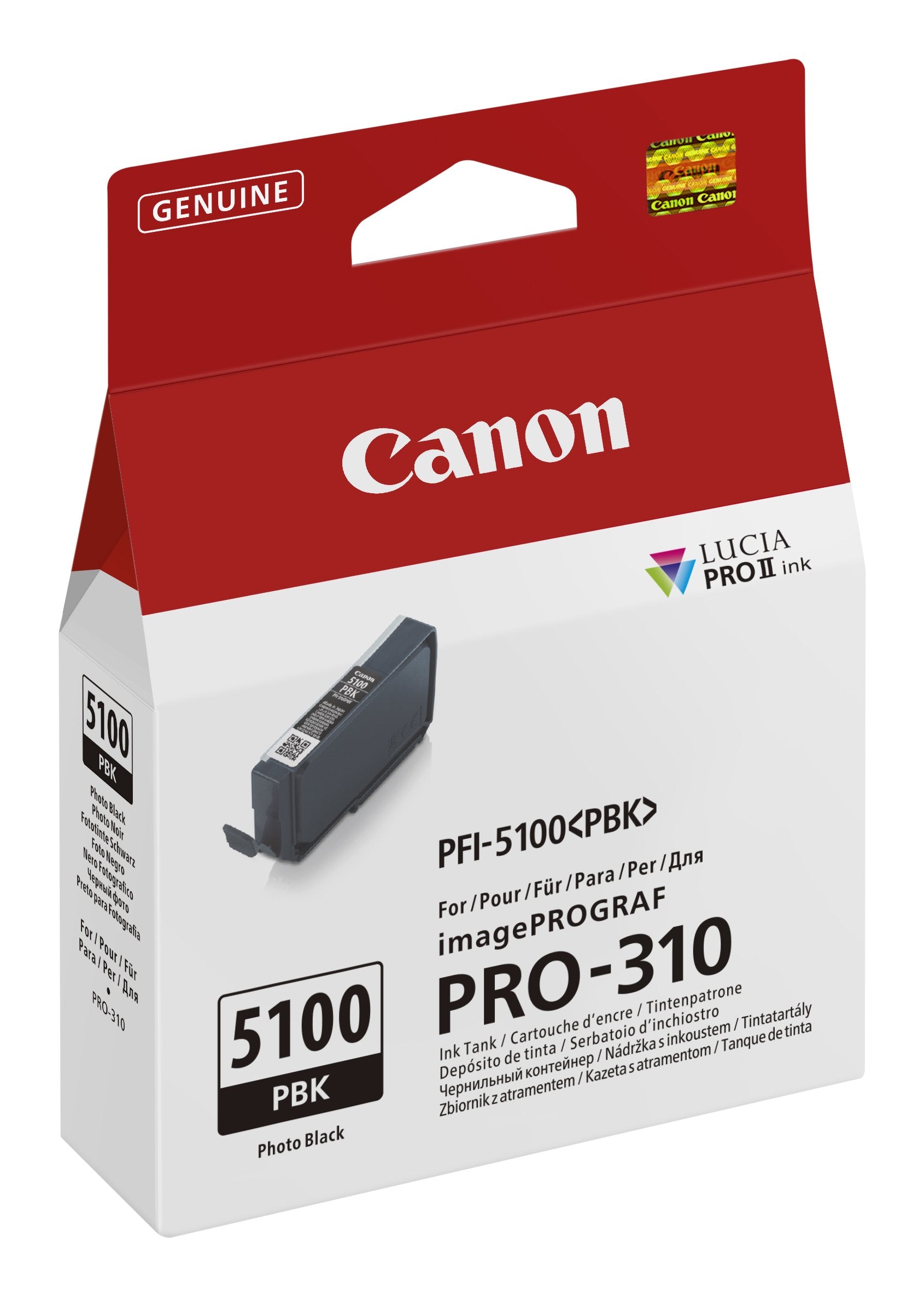 EAN 4549292242904 - Canon PFI-5100 PBK cartucho de tinta 1 pieza(s) Original Foto negro imagen 2
