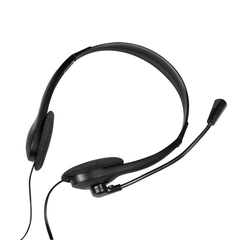 Auriculares Logilink Hs0052 On-Ear  3.5mm  Negro, 1.8m Cable