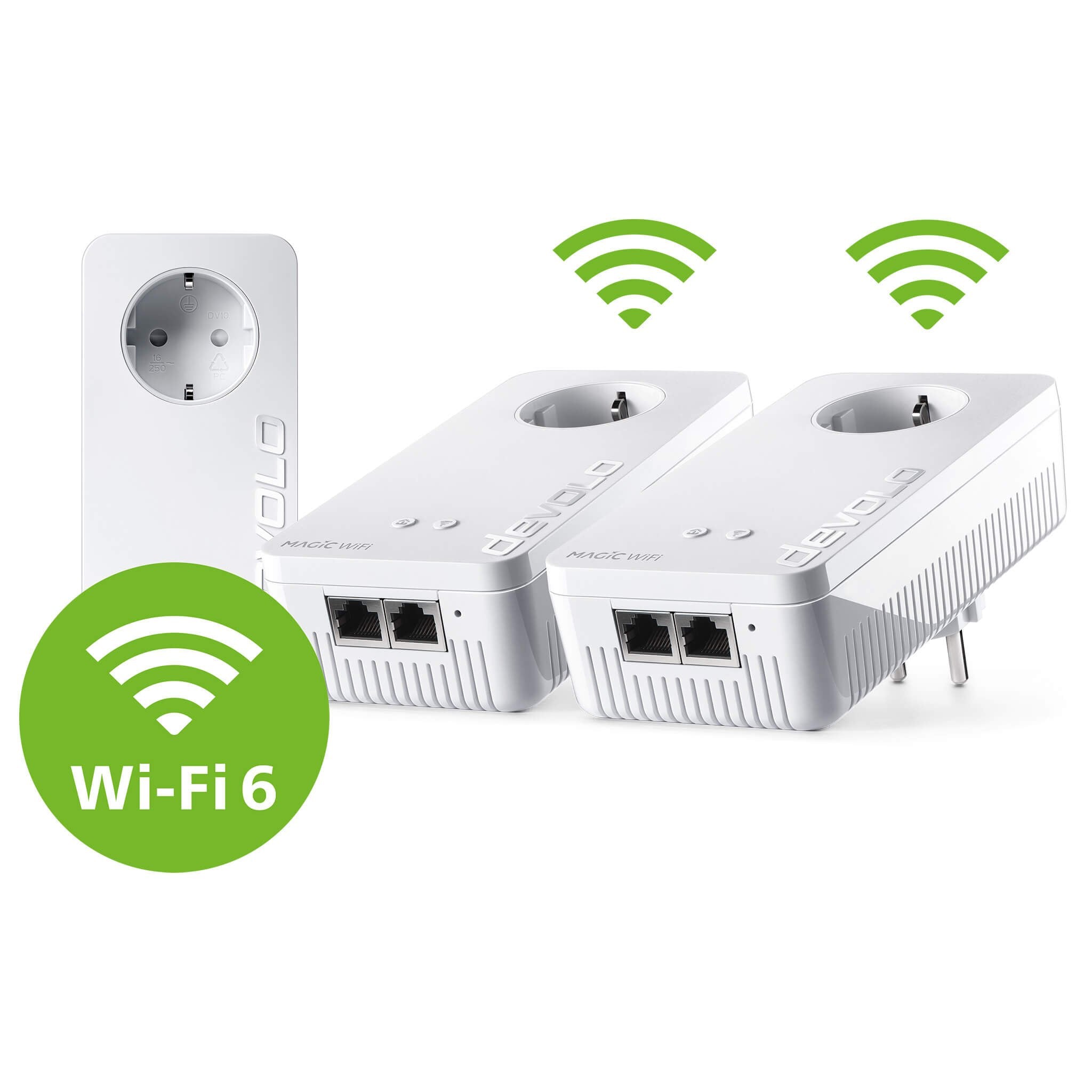 Devolo Magic 2 Wifi 6 Next Multiroom Kit, Powerline Blanco 4250059671959.0
