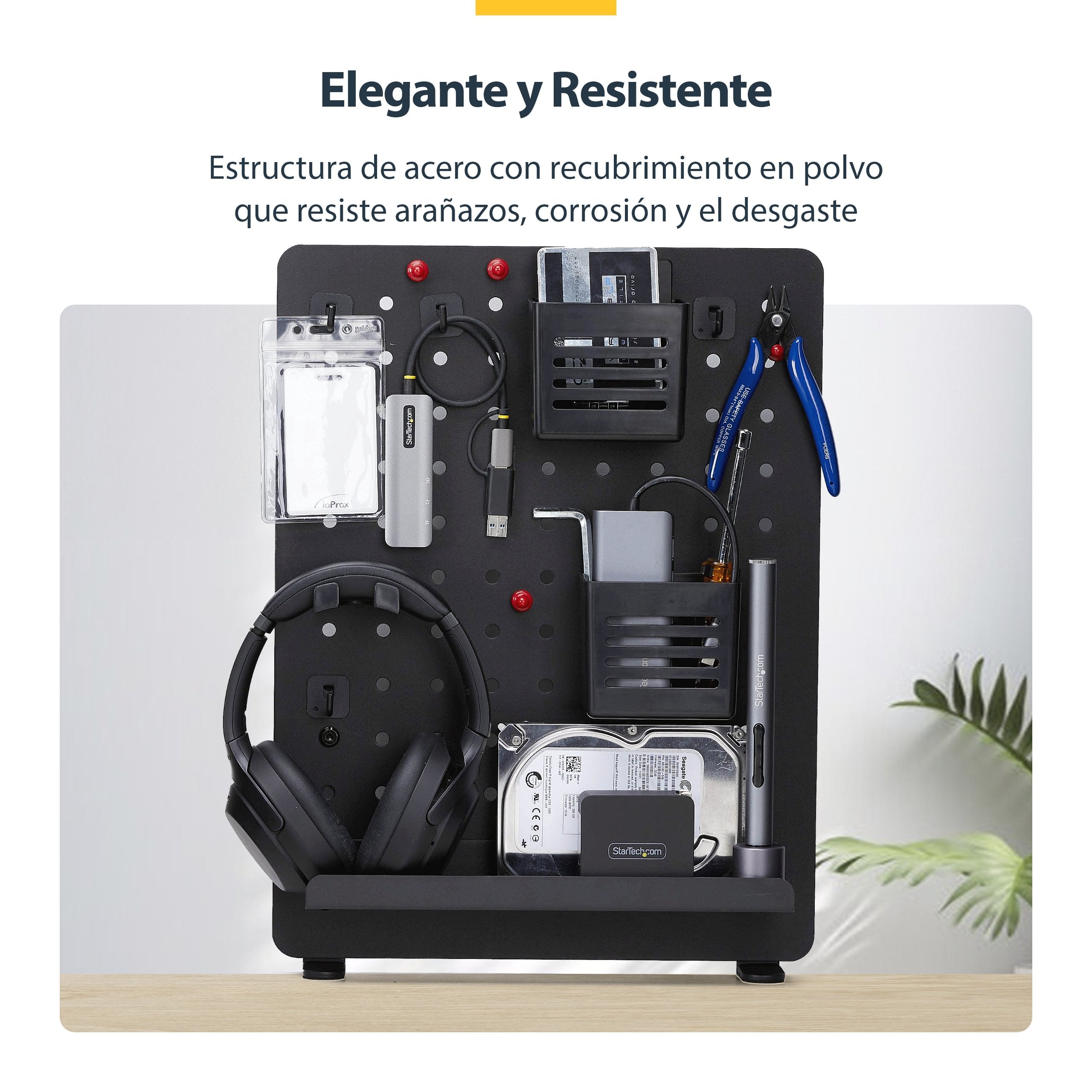 Tablero Perforado De Sobremesa Con Abrazadera - Organizador