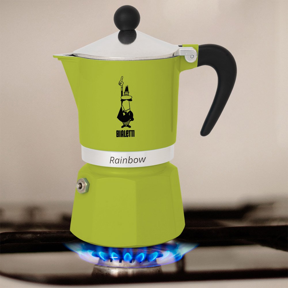 EAN 8006363018500 - Bialetti Rainbow Cafetera italiana Negro, Verde imagen 3