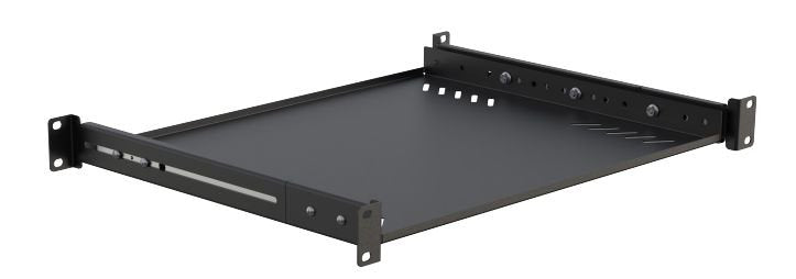 19" D=600 Special Tray With  Side Arms And Sliding Black