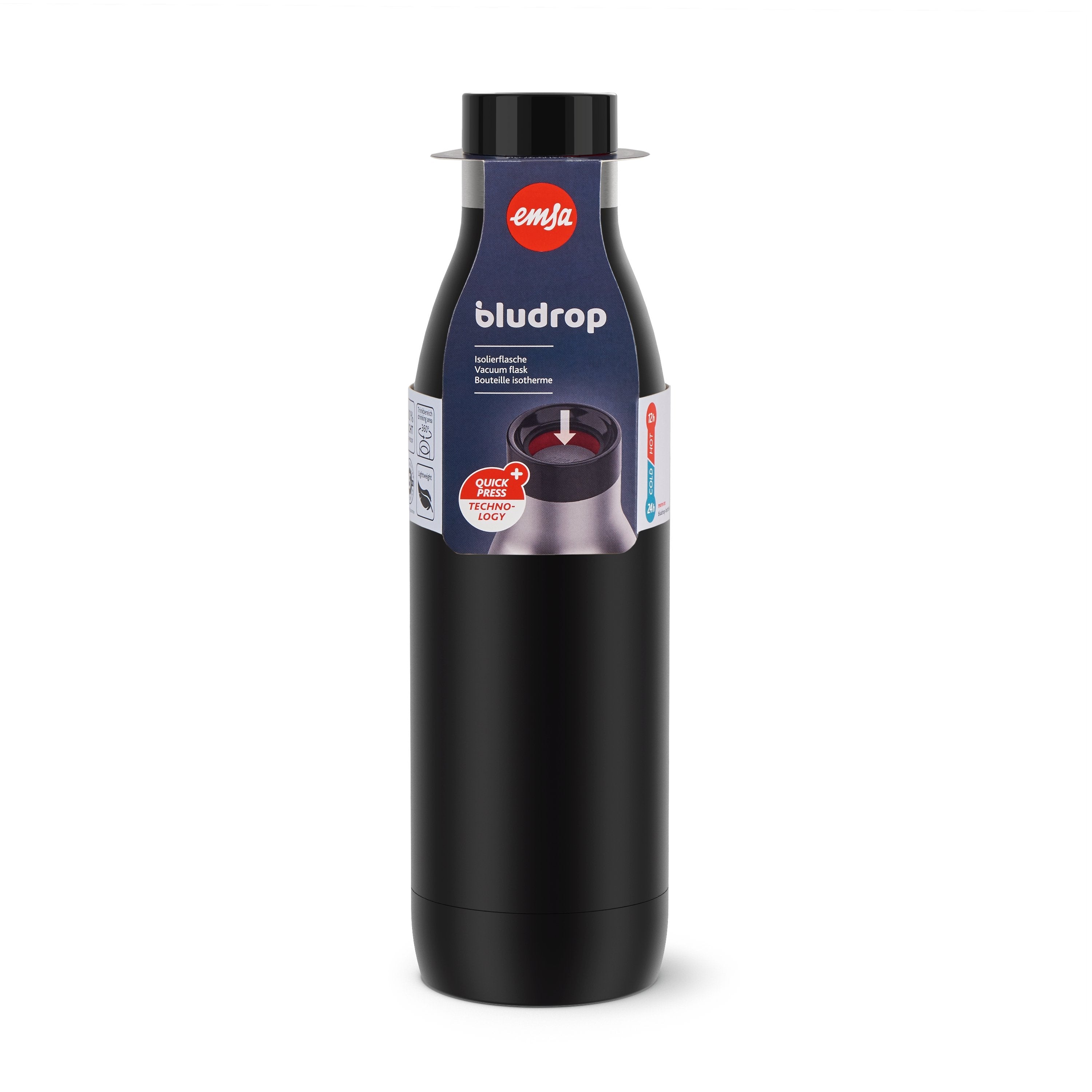 Emsa Bludrop Color 0,7 L Black