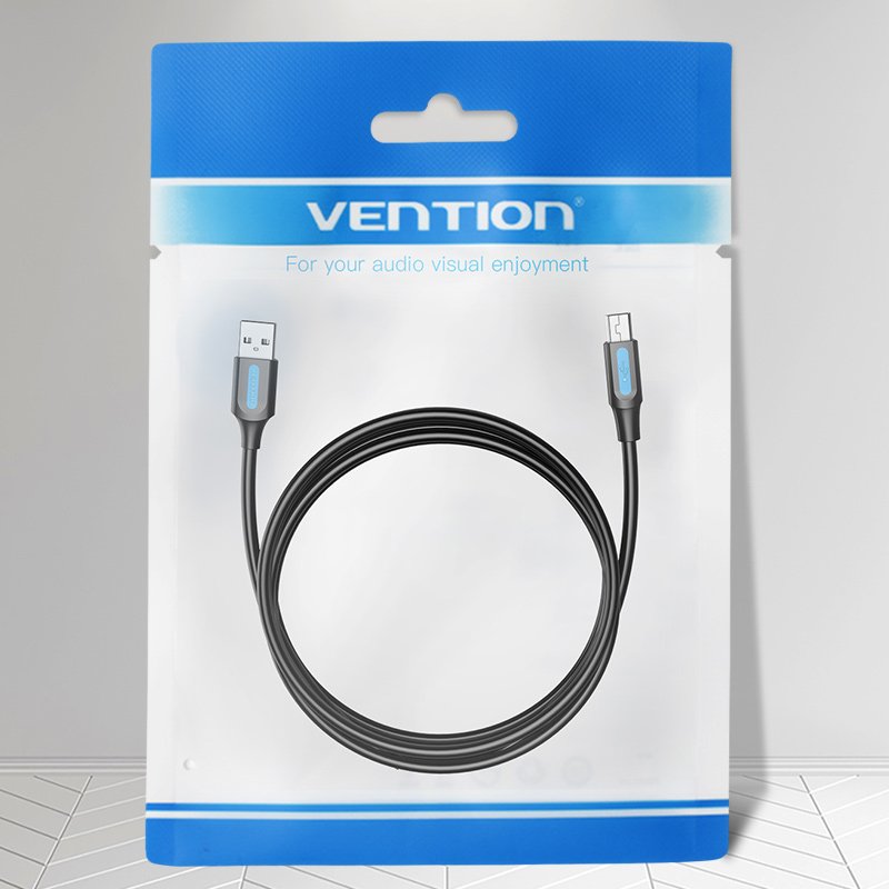 Cable Usb 2.0 Vention Combf Usb Macho Miniusb Macho 1m Negro