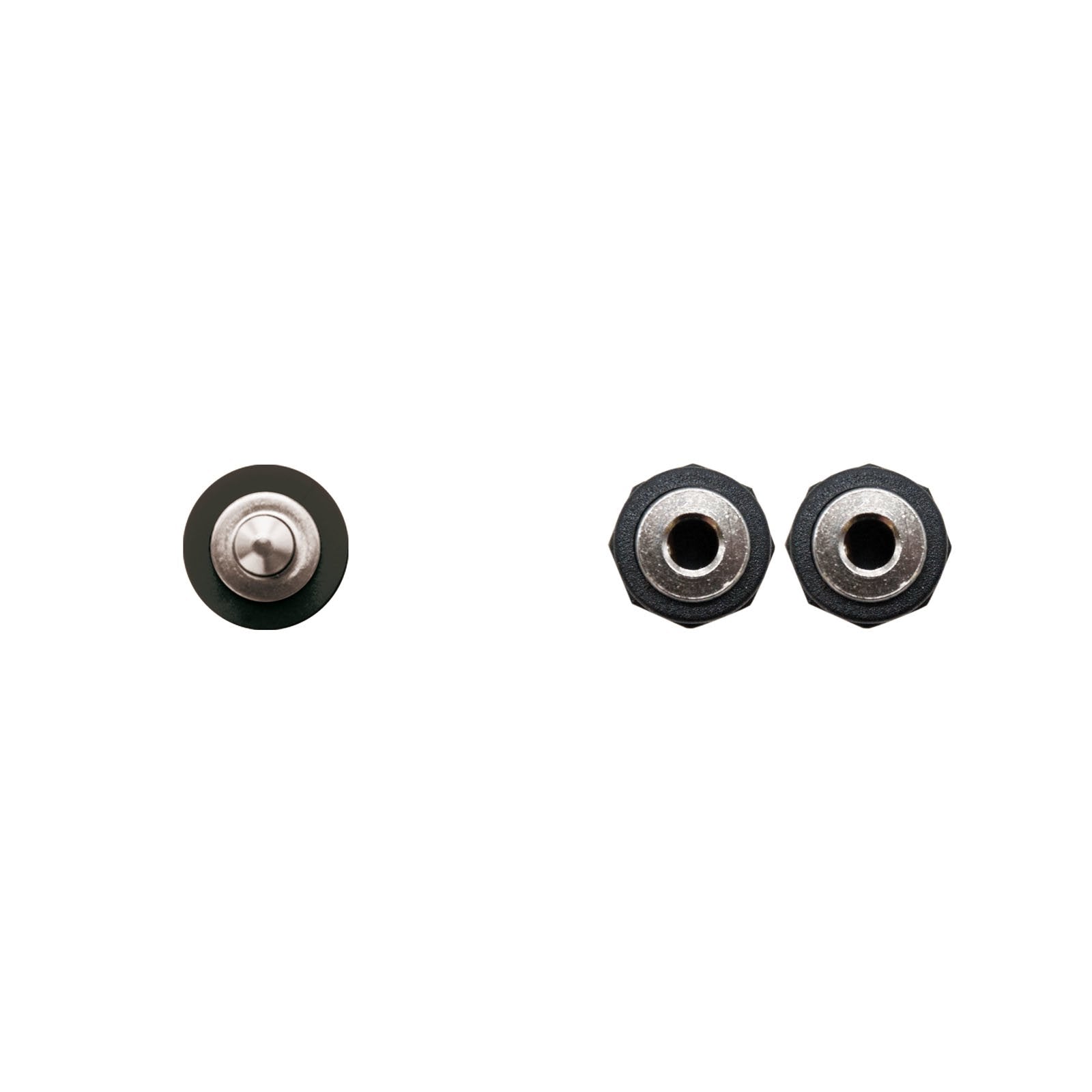 Nanocable Cable Audio Estereo 2x Jack 3.5mm Hembra A Jack 3.5mm Macho 0.15m - Negro