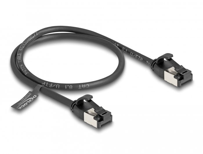 Delock Rj45 Cable Macho A Macho Cat.8.1 Flexibel 0,5 M Negro