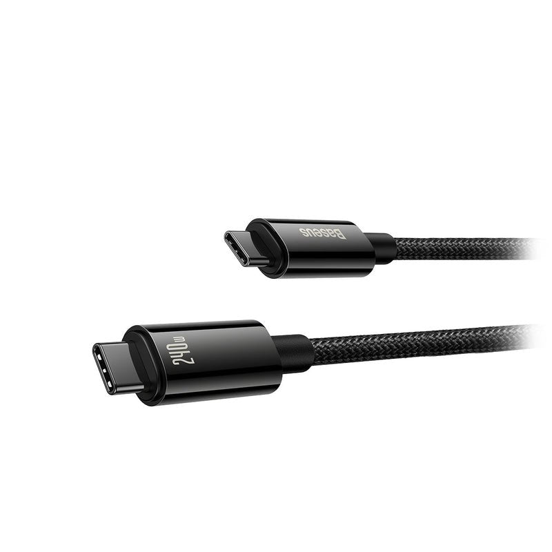 Kabel Usb-C Do Usb-C Baseus Tungsten Gold 240w 1m (Czarny)
