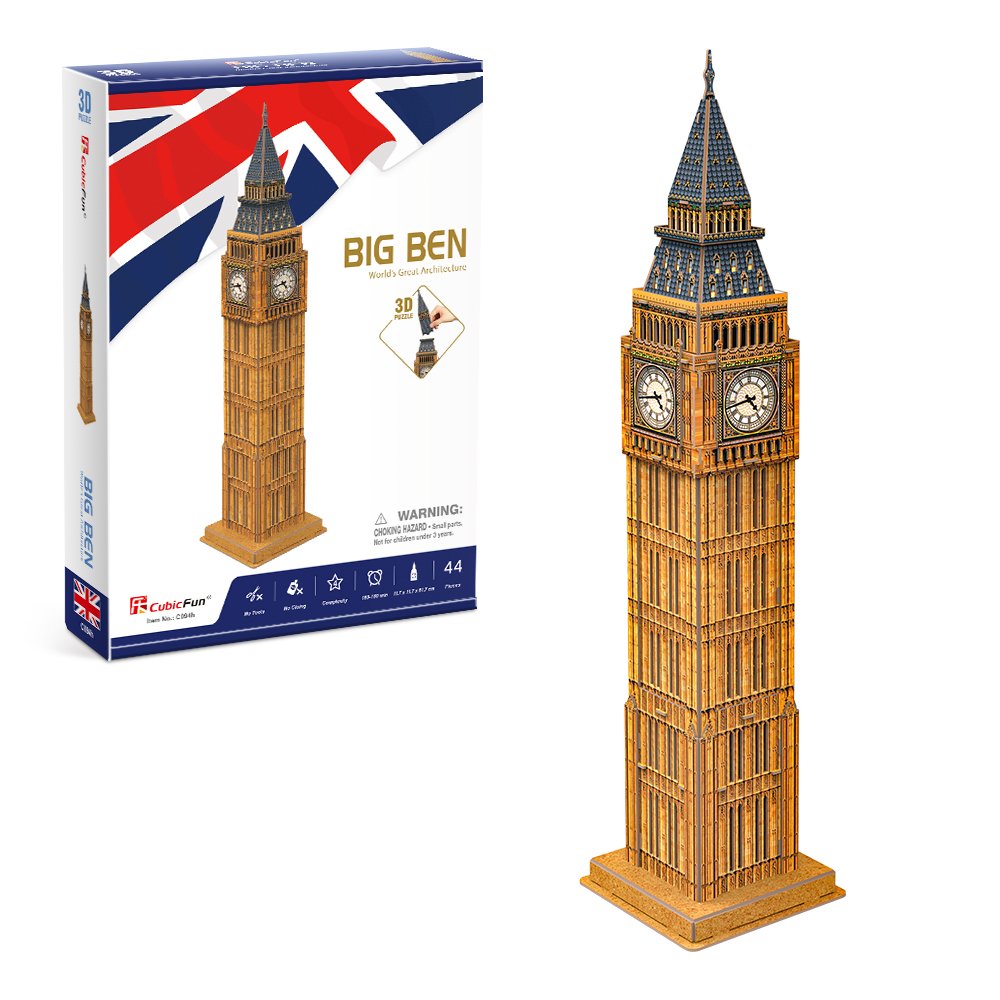 EAN 6944588200947 - CubicFun Big Ben Puzle 3D 44 pieza(s) Edificios imagen 2