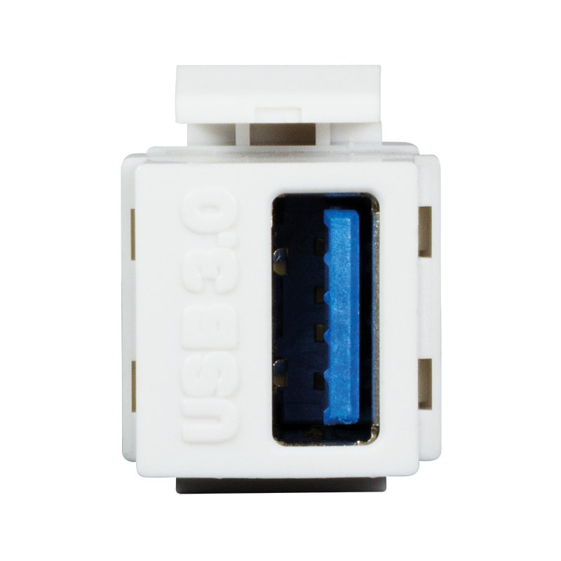 Keystone Empalme Usb 3.0-A F F, Blanco Logilink