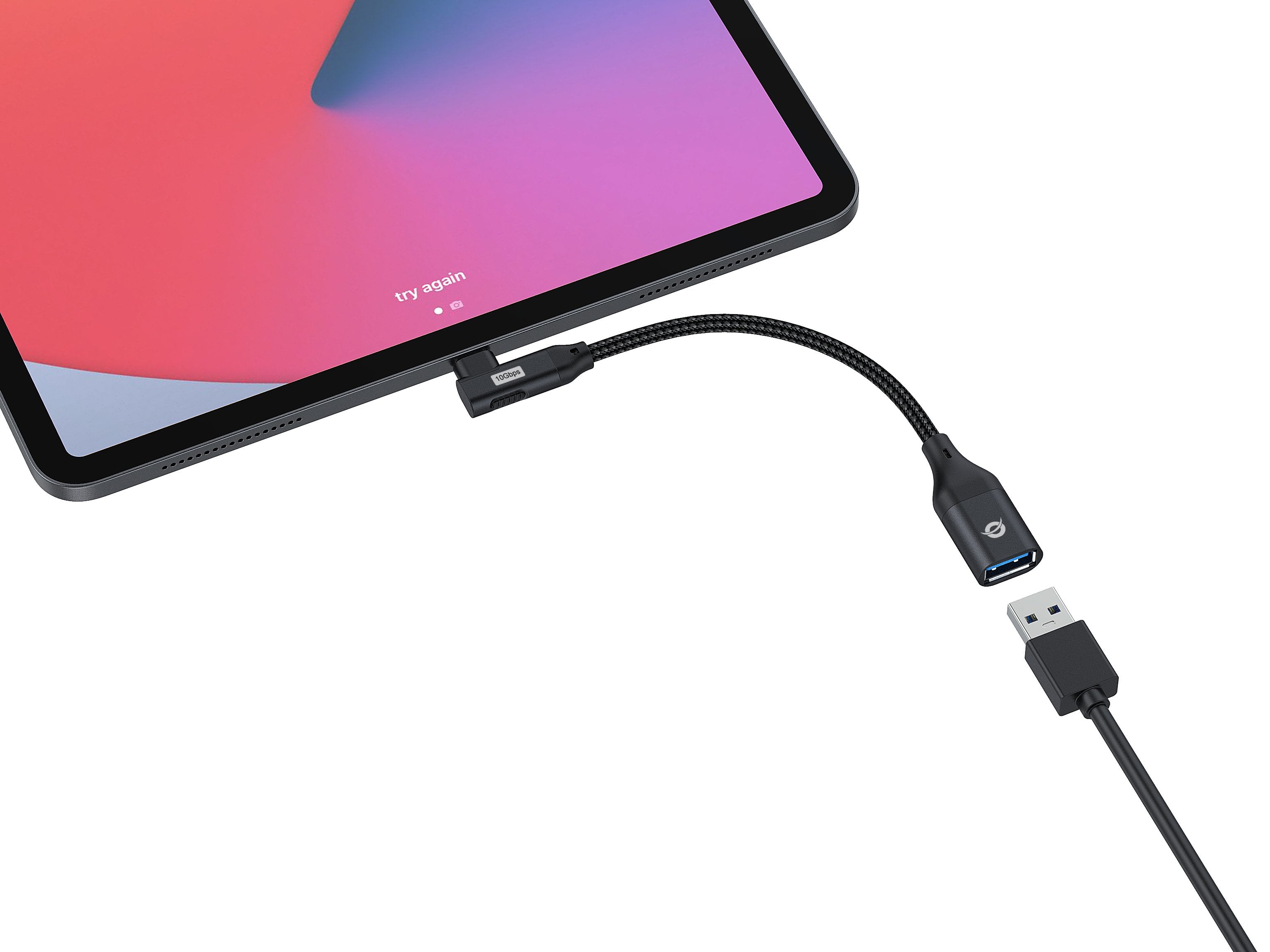 Conceptronic Adaptador Usb-C -> Usb-A 3.0 Otg 90°Gew. Negro