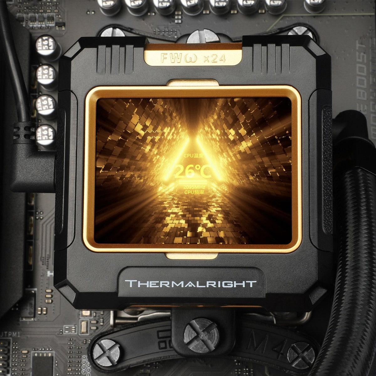 K Thermalright Frozen Warframe Refrigeración Líquida, Argb - 420mm, Negro