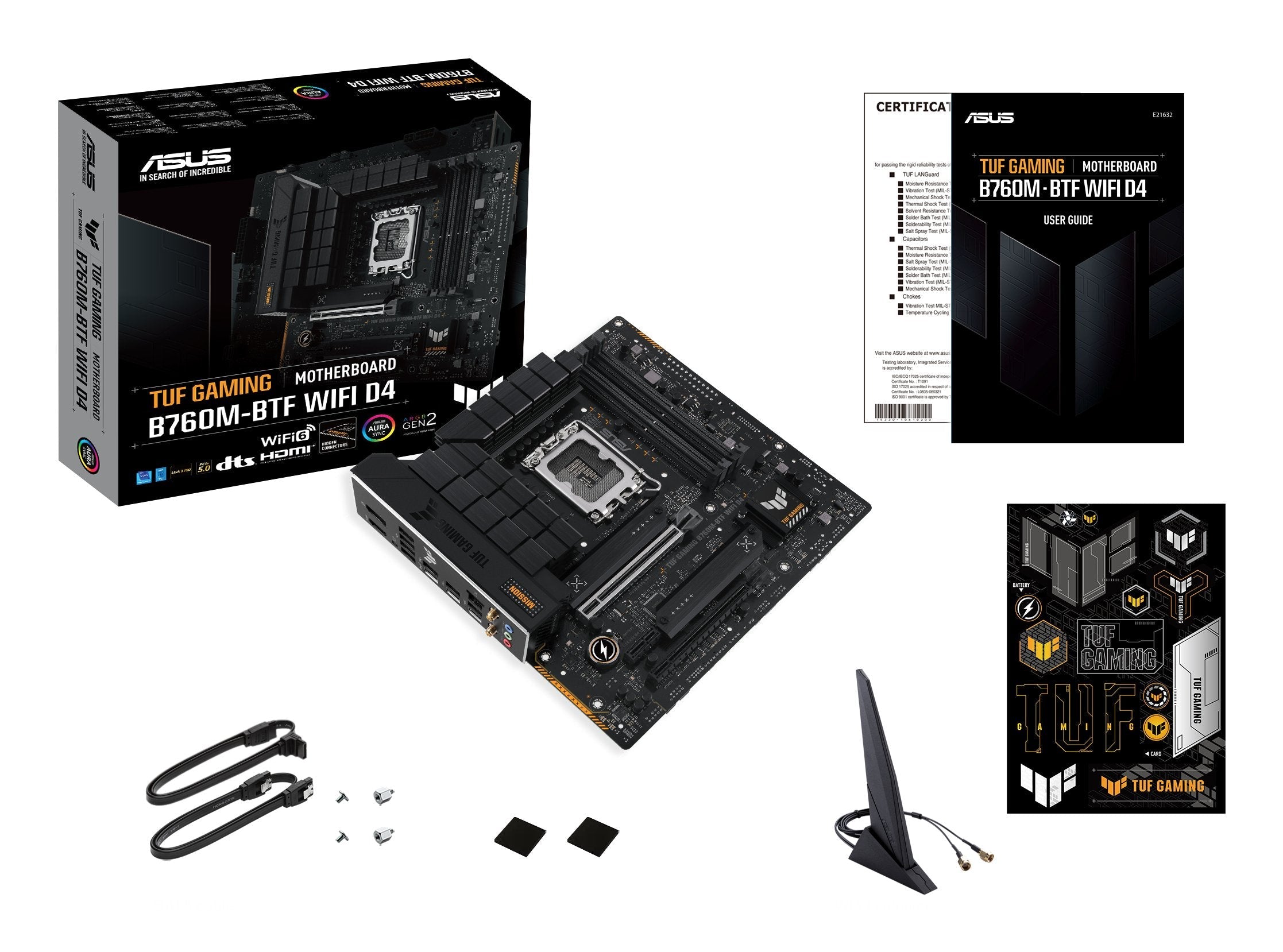 EAN 4711387132029 - ASUS TUF GAMING B760M-BTF WIFI D4 Intel B760 LGA 1700 micro ATX imagen 12