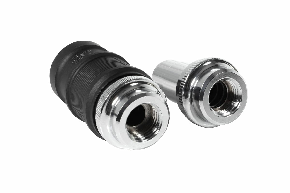 Alphacool Es Cierre Rápido Blh1a Pushin Set Ig-Ig, Conexión Negro (Mate)/Cromo 13857