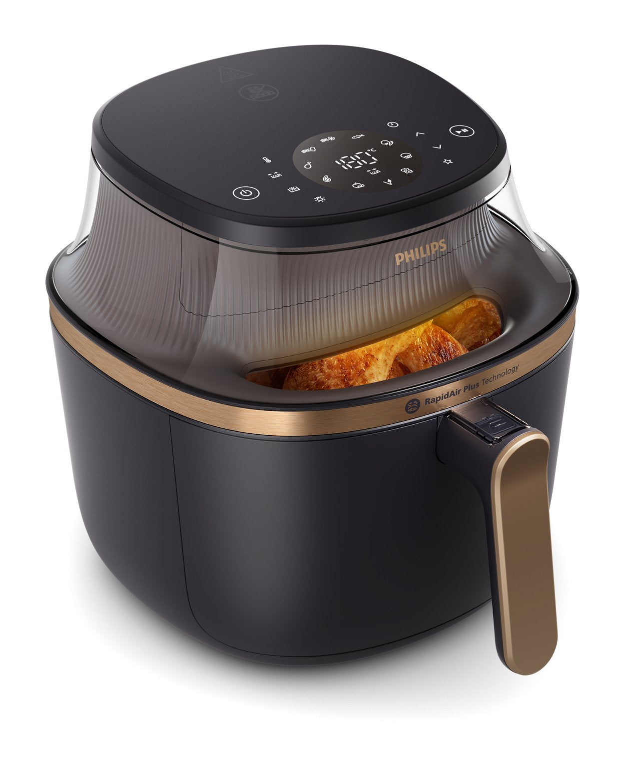 EAN 8720389034664 - Philips 3000 series NA322/00 freidora Sencillo Independiente 1400 W Freidora de aire caliente Cobre, Negr imagen 2