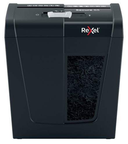 Rexel Destructora Secure S5 Corte Tiras 6mm Hasta 5h Negro