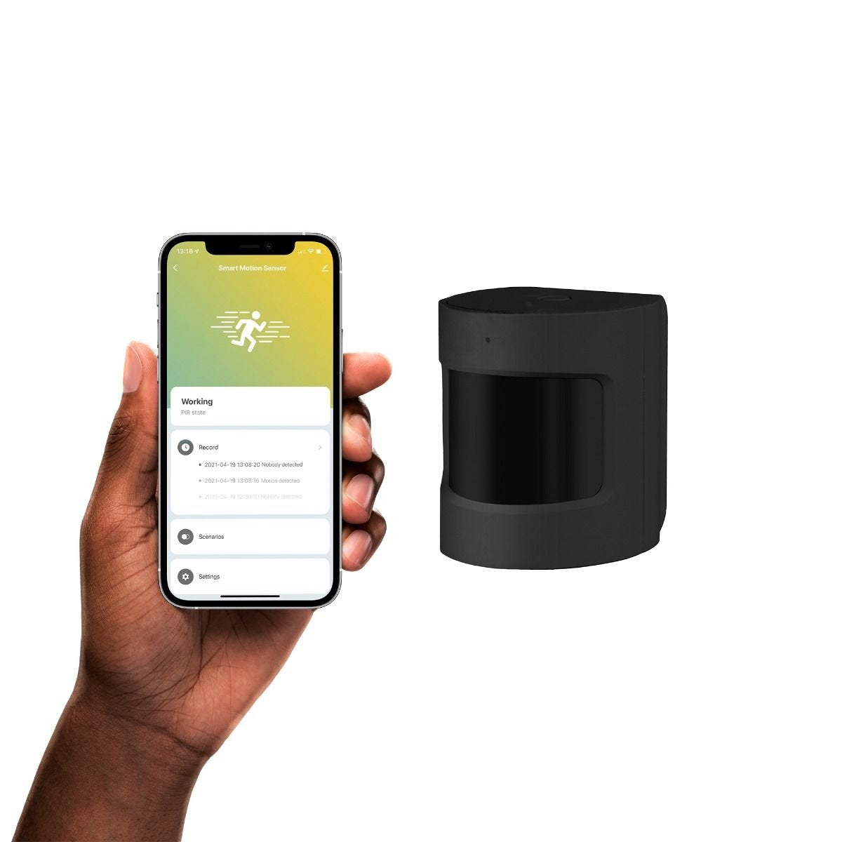 Hombli Smarter Bewegungsmelder Schwarz