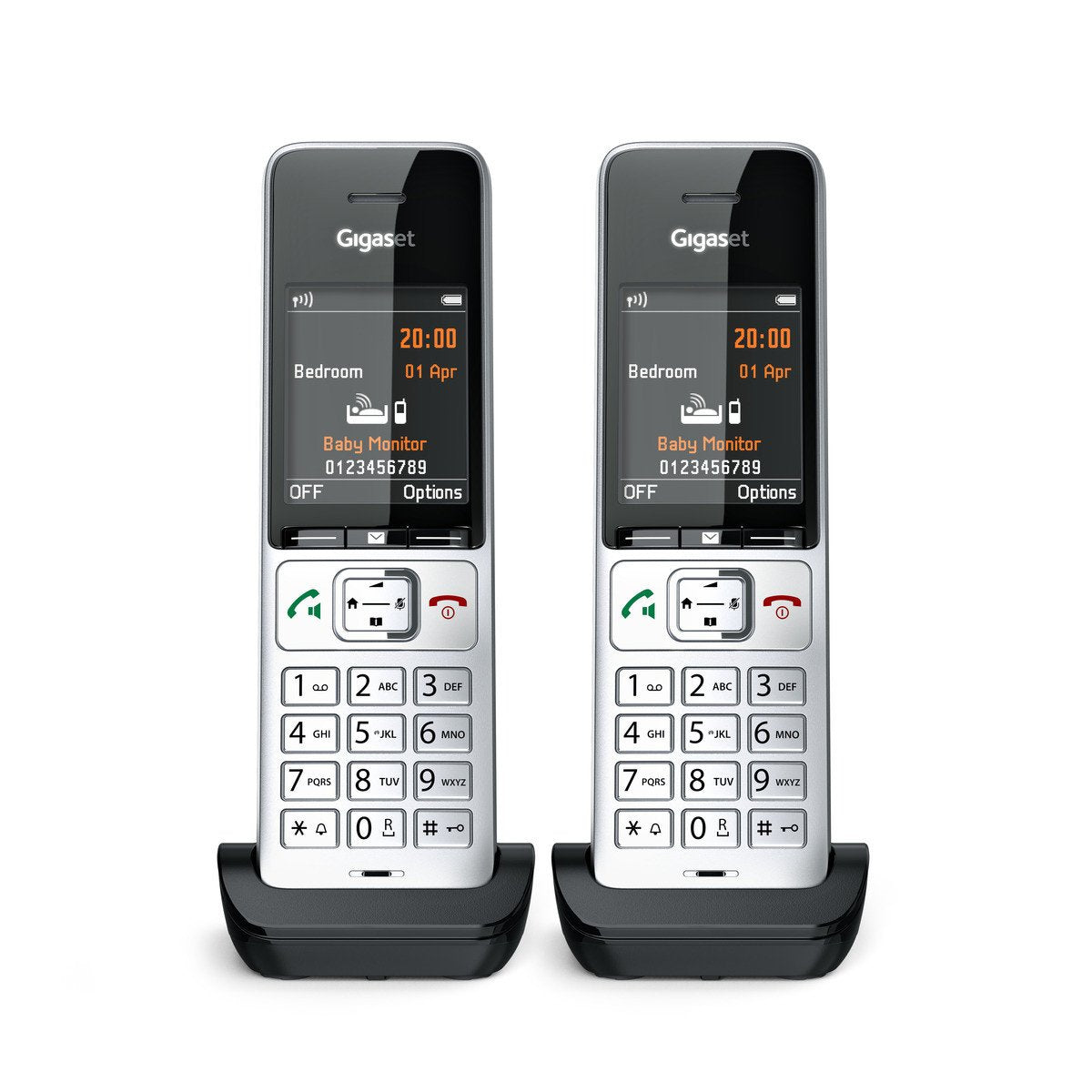 Telefono Gigaset Comfort 500hx Duo Silver-Black