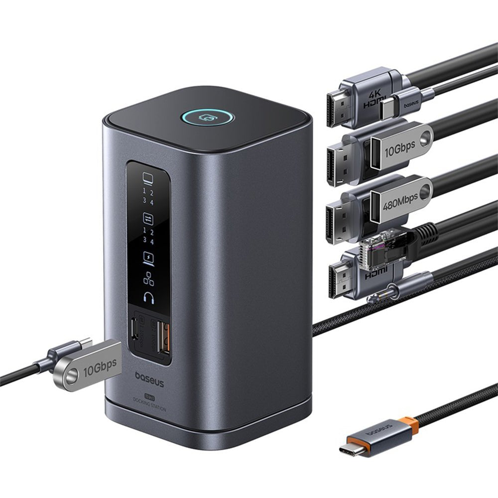Baseus Spacemate Series 11-In-1 (Win) Docking Station, Grau