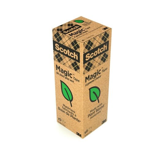 Scotch Magic Cinta Adhesiva Invisible Ecológica Rollo  19mm X 33m Caja 9u