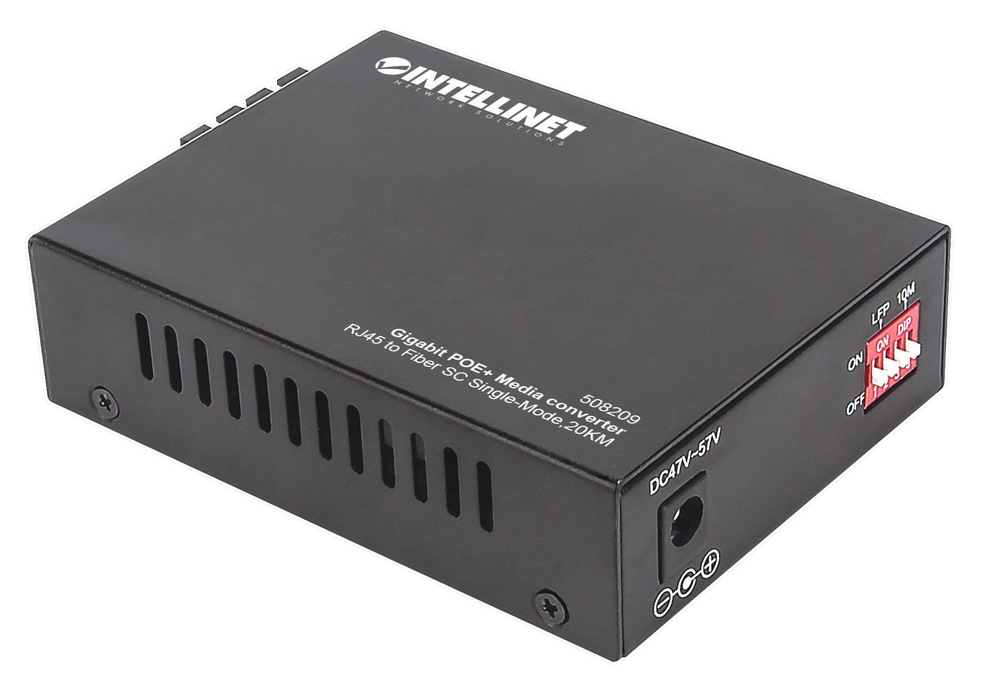 EAN 0766623508209 - Intellinet 508209 convertidor de medio 1000 Mbit/s 1310 nm Monomodo Negro imagen 6