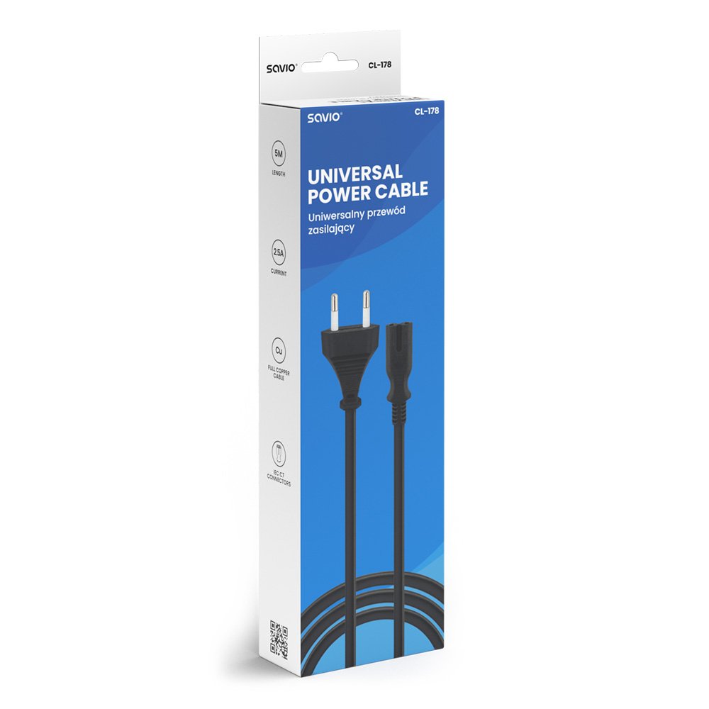 Cable Alimentación Universal Savio Cl-178