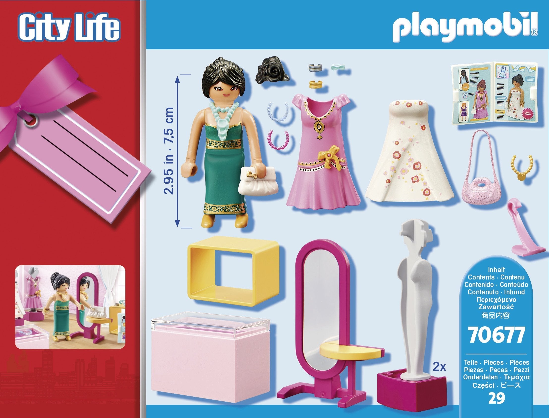 Playmobil 70677 Estuche De Regalo "Boutique De Moda Festiva"