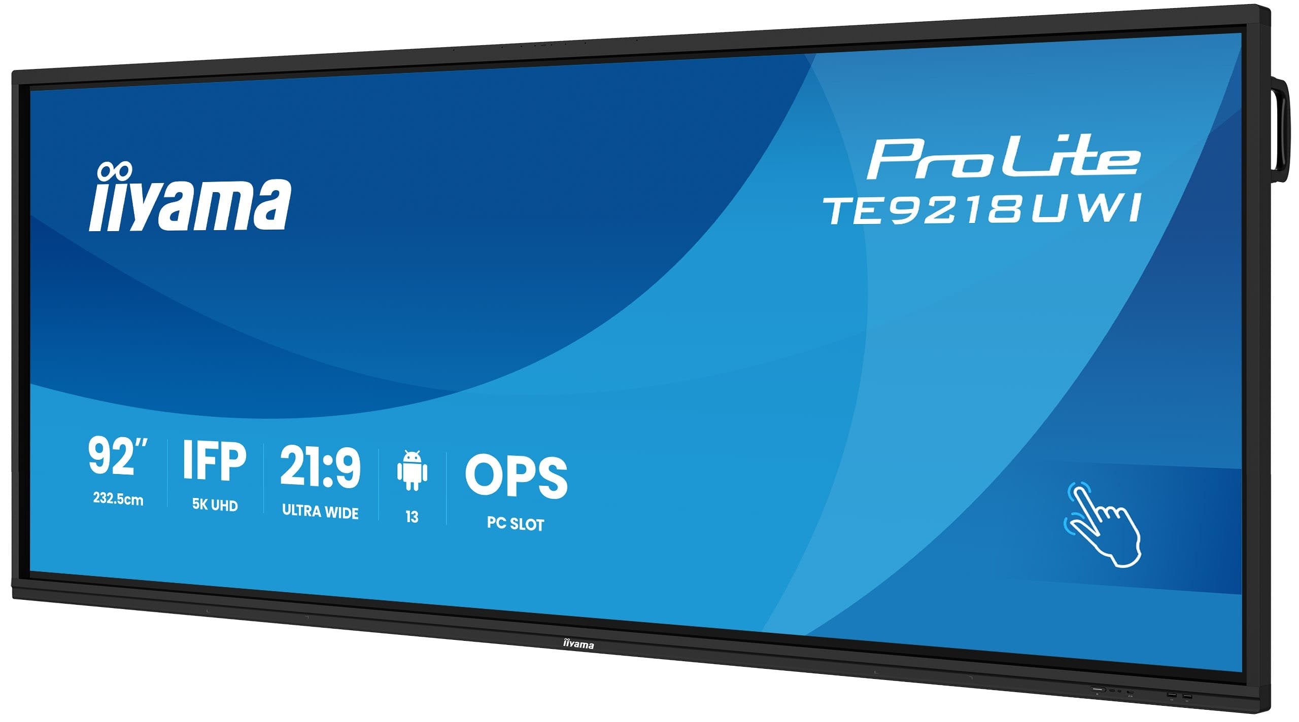 EAN 4948570124305 - iiyama TE9218UWI-B1AG pantalla de señalización Panel plano interactivo 2,32 m (91.5") LED Wifi 500 cd / m imagen 3