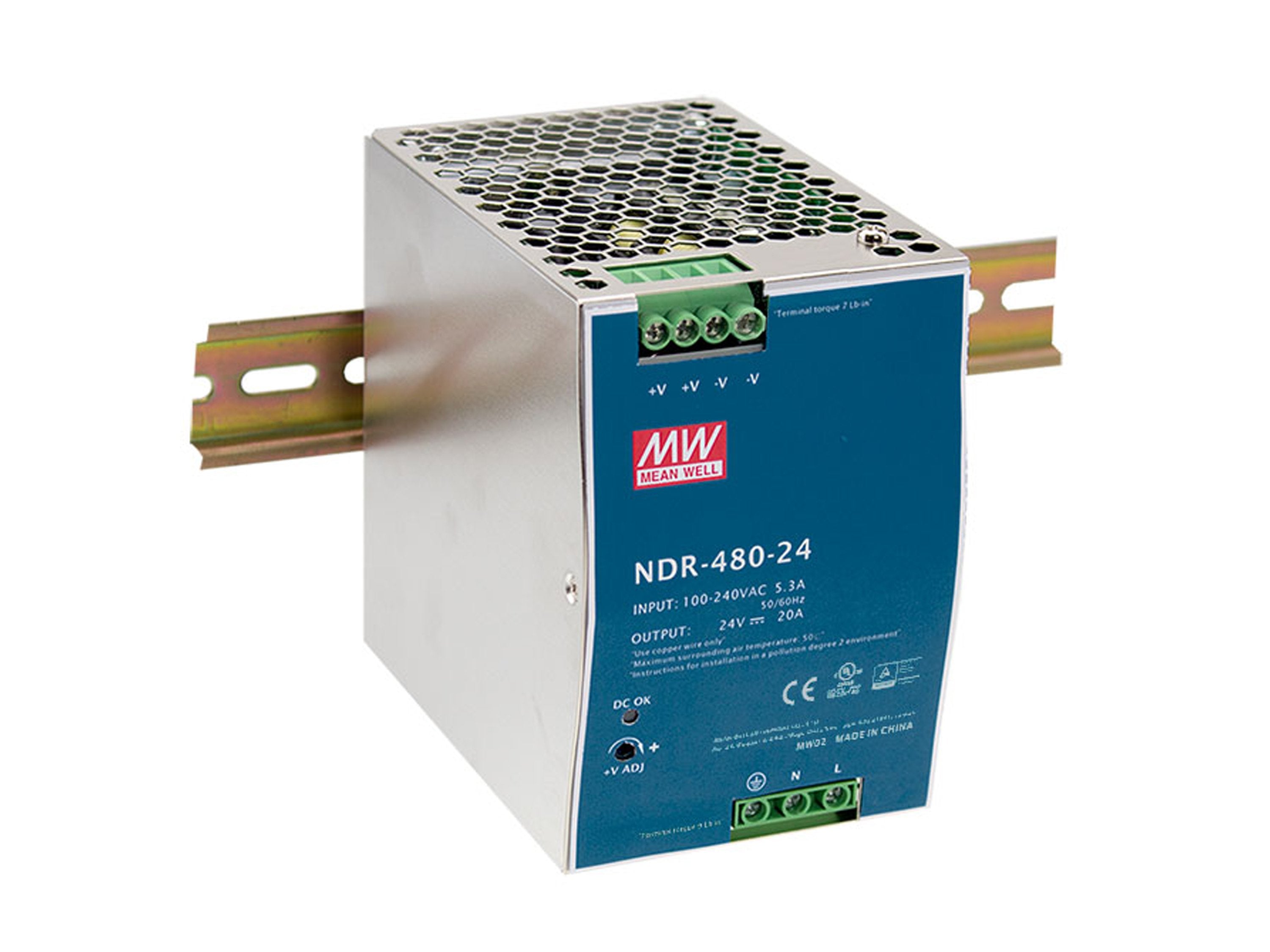 Nivel Uno Ind. Fuente De Alimentación Pow-4861 48vdc 480w Carril Din