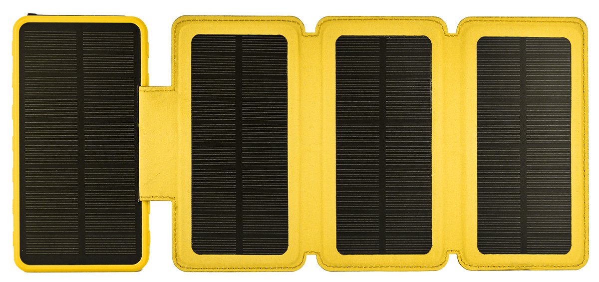 Aqiila Powerbird Bs10 Solar Powerbank 20w Gelb 10.000 Mah