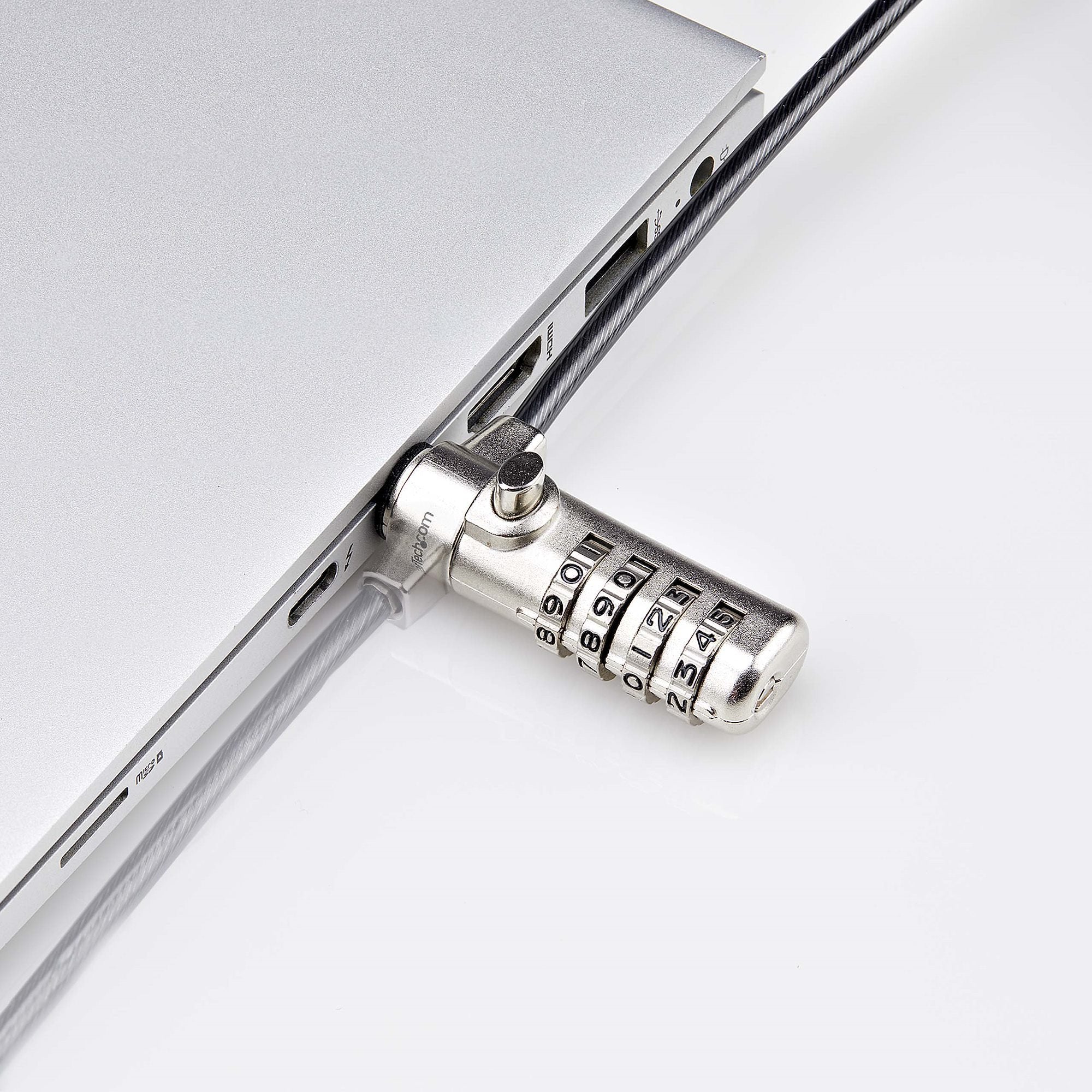 Slim Laptop Cable Lock 6.6ft - K-Slot Compatible Combination