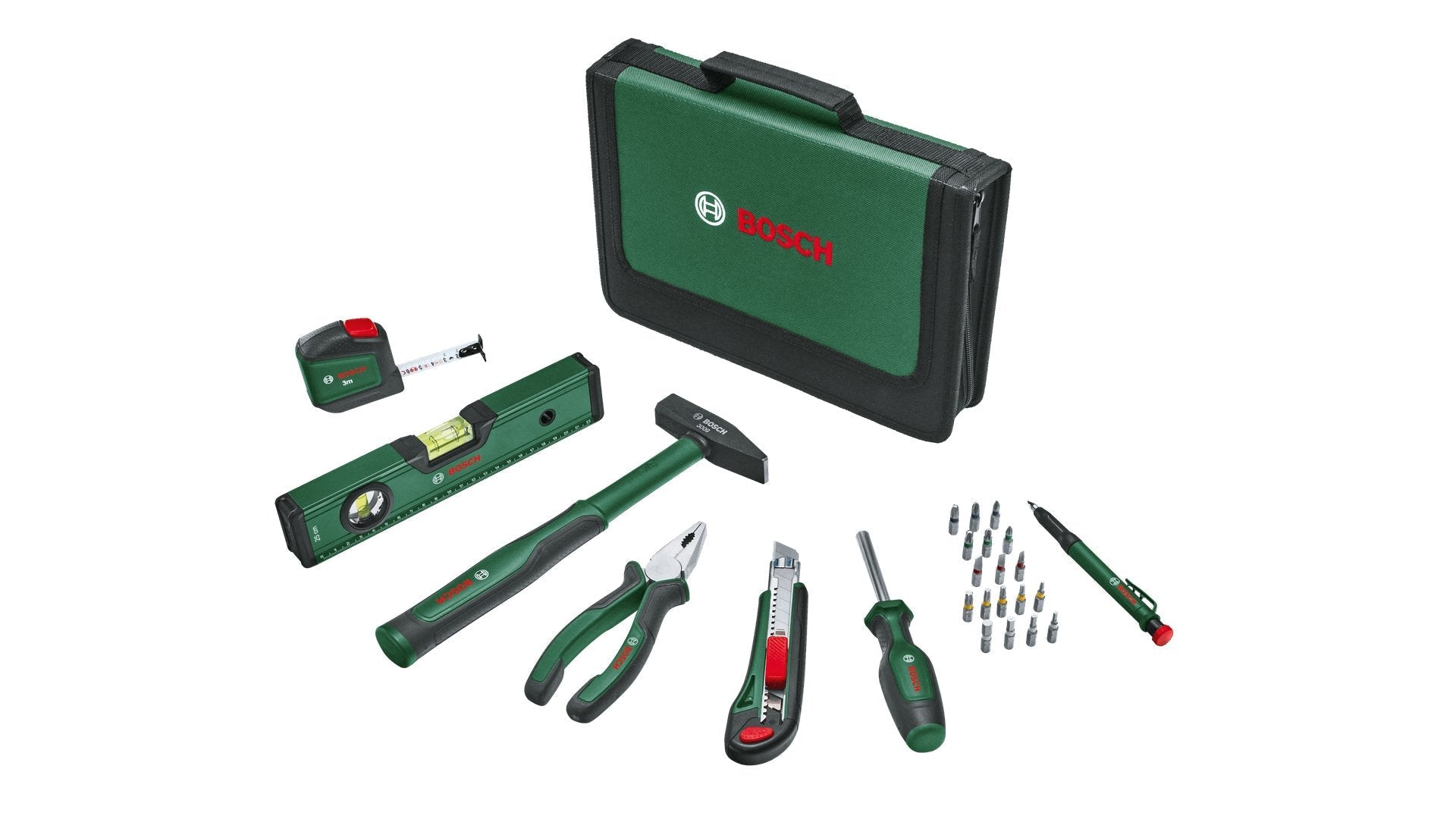 Bosch Heimwerken & Garten 1600a02by6, Kit De Herramientas Verde