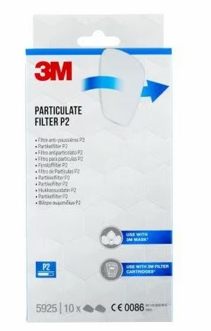 3m Filter Para Atemschutzmasken 5925 P2 En 143:2021, 10 Paar