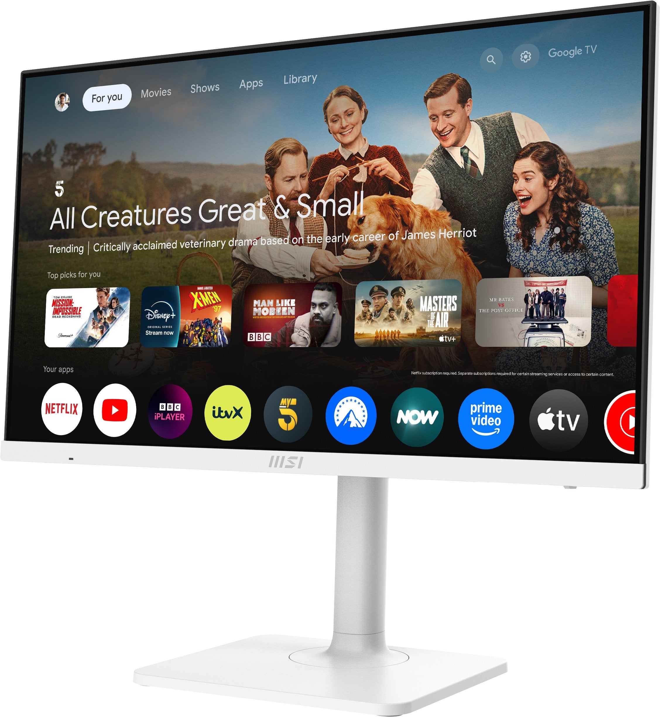 Monitor Msi  27" Modern Md272upswde 3840 X 2160 Pixeles 4k Ultra Hd Blanco