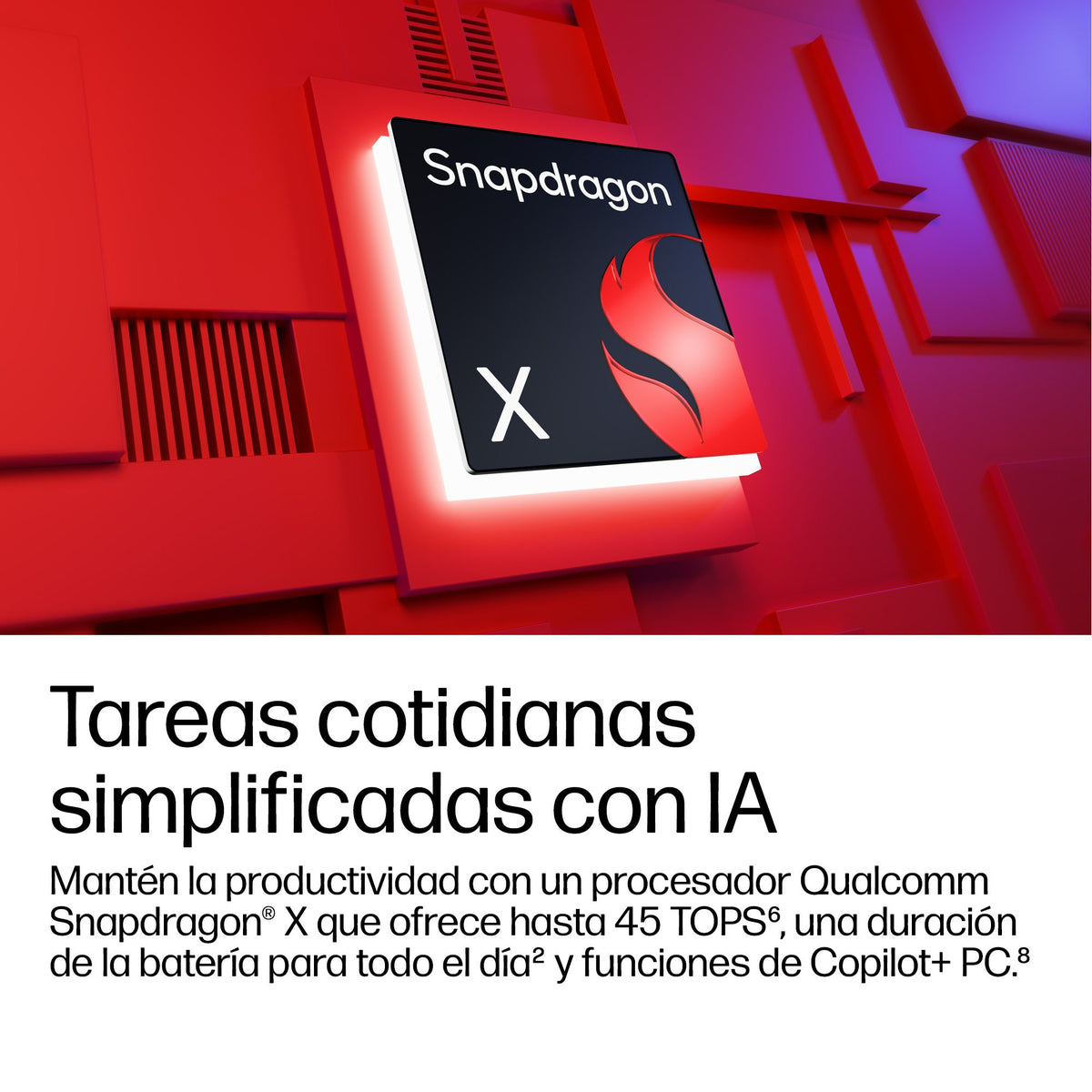 EAN 0821844595763 - HP OmniBook 3 Laptop Next Gen AI 14-hz0005nsx Copilot+ PC Snapdragon X1-26-100 Portátil 35,6 cm (14") 2K  imagen 7