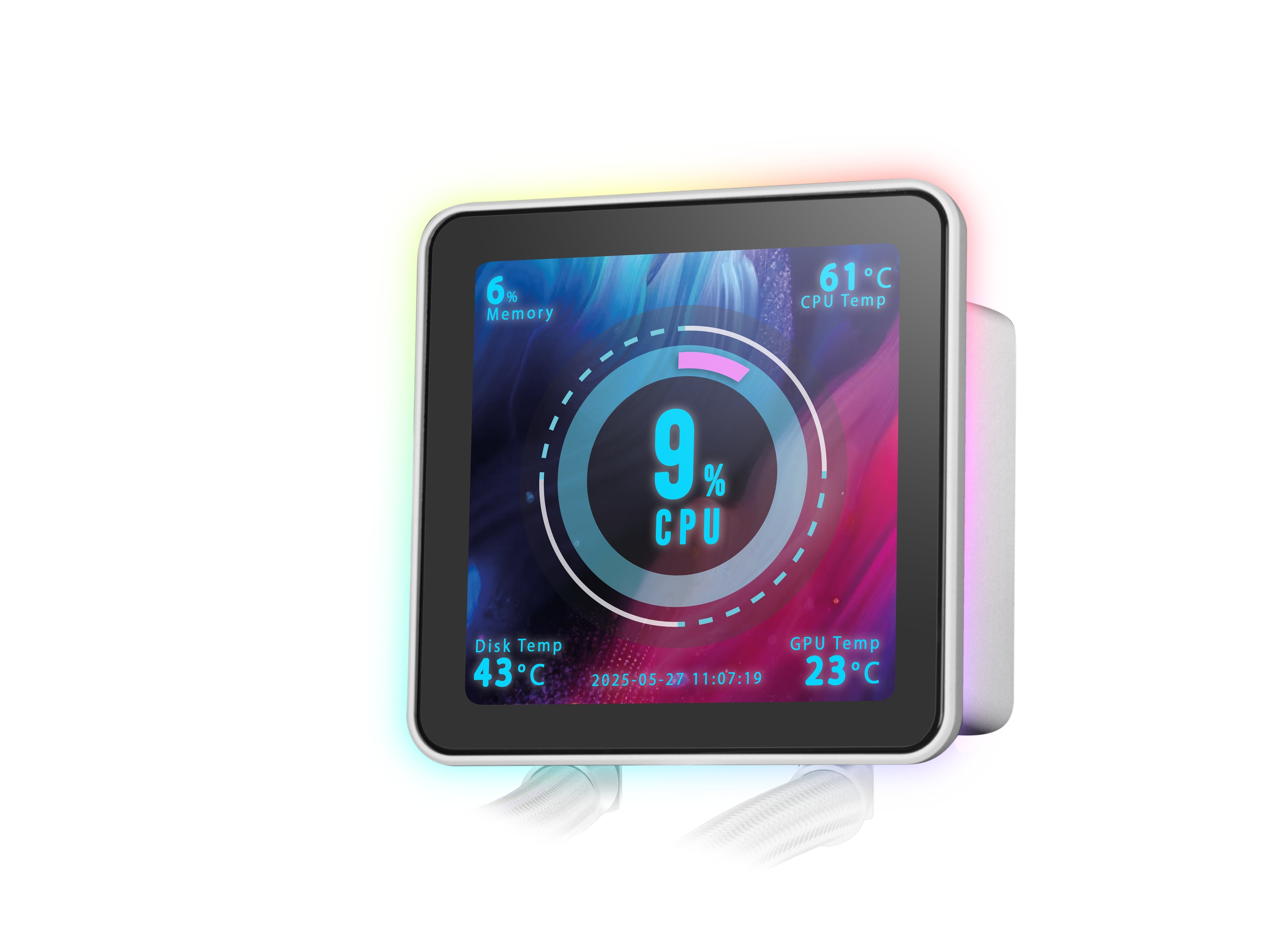 Refrigeración Líquida Cpu Mars Gaming Ml-Visionpro360w  Todo En Uno 12 Cm Blanco 1 Pieza(S)