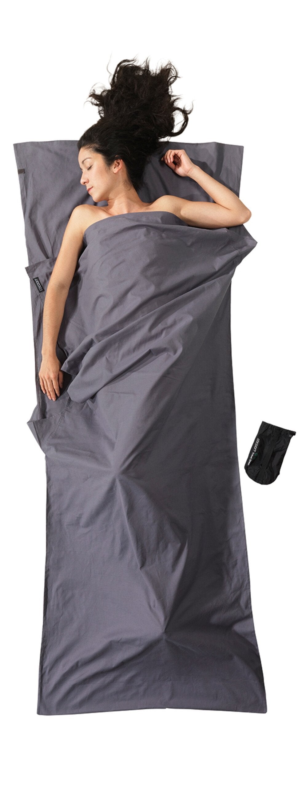 EAN 0799696101794 - Cocoon CT44 saco de dormir Adulto Saco de dormir rectangular Algodón Gris imagen 1