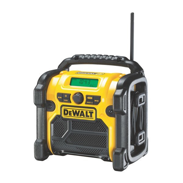 Radio Dewalt Dcr020-Qw  Portátil Digital Negro, Amarillo