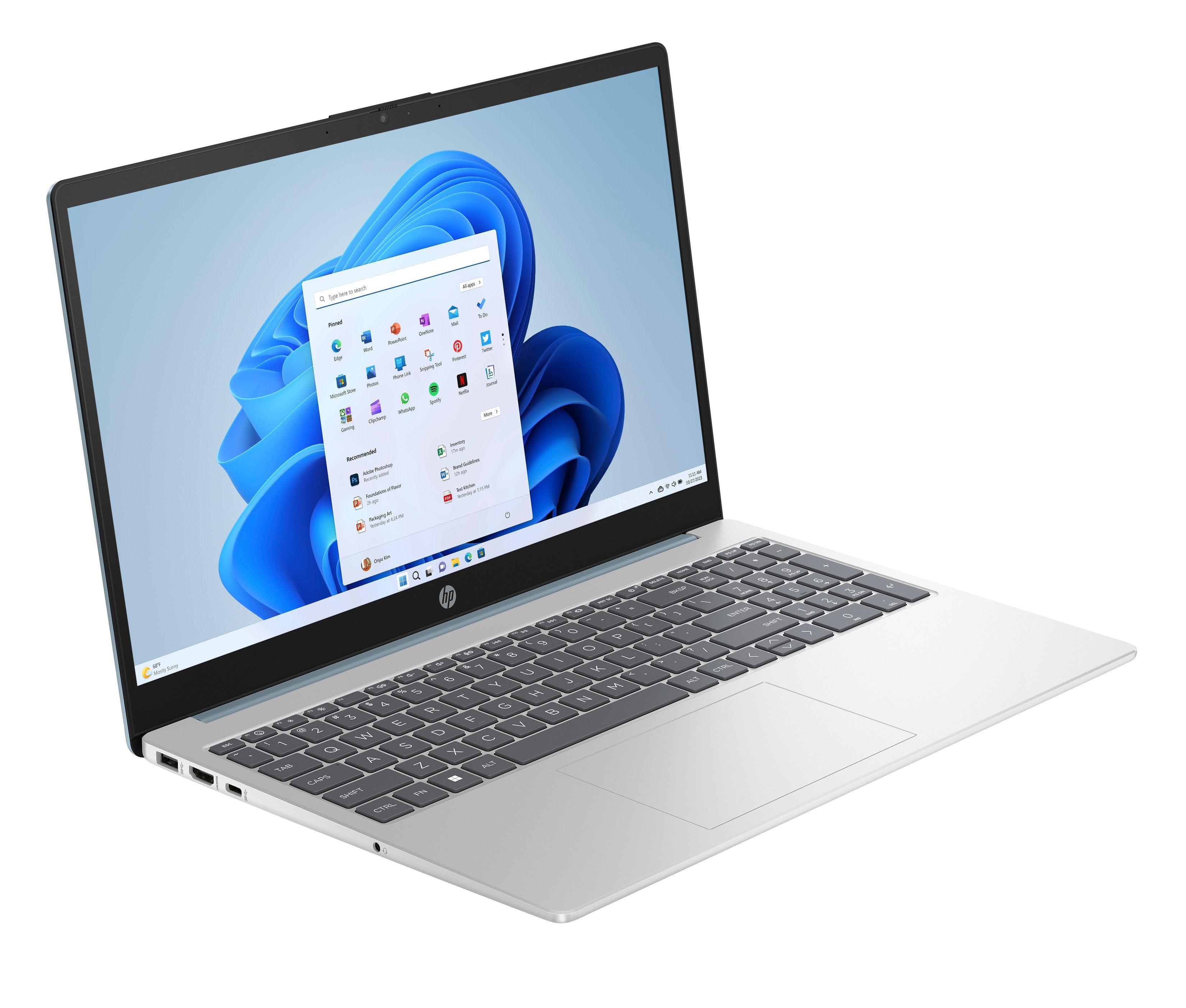 EAN 0198990030432 - HP 15-fd0175ns Intel® Celeron® N100 Portátil 39,6 cm (15.6") Full HD 8 GB DDR4-SDRAM 512 GB SSD Wi-Fi 6 ( imagen 2