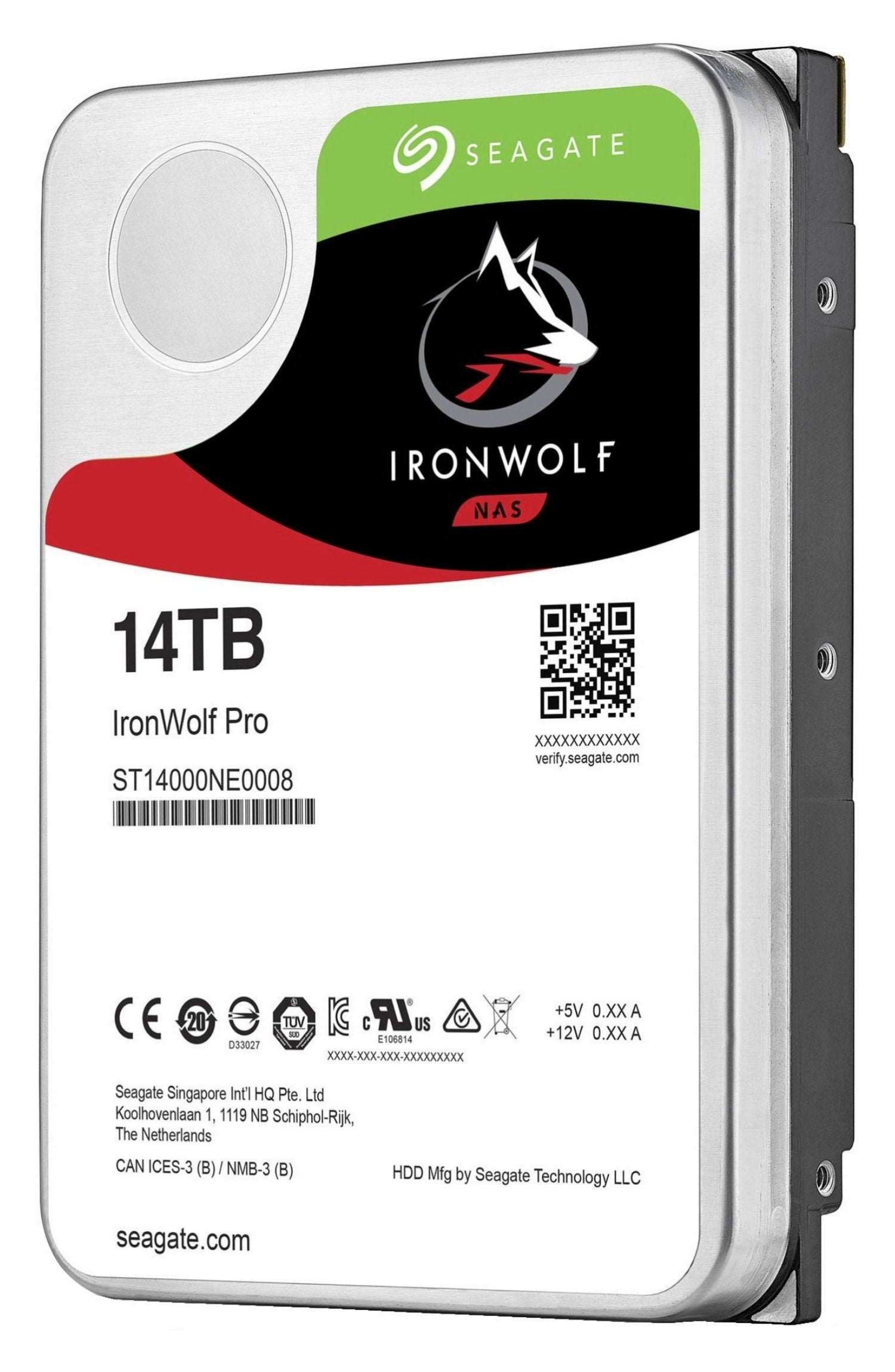 Disco Seagate 3.5" 14tb Ironwolf 7200rmp 6gb-S