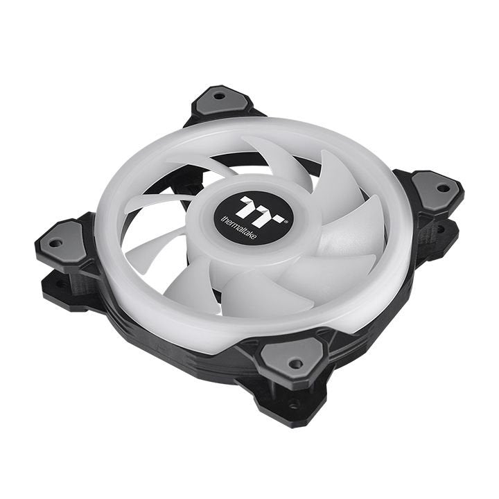 Thermaltake Riing Quad 14 Rgb Radiator Pack 3 Ventiladores Edición Premium Negro