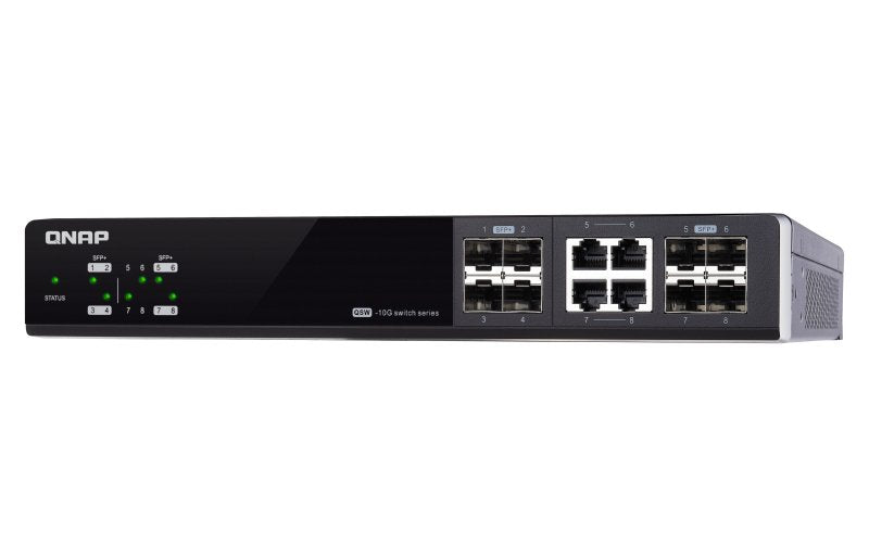 Qnap Qsw-M804-4c Managed Switch 8 Port Of 10gbe Port Speed 4 Port Sfp+ 4 Port Sfp+/ Nbase-T