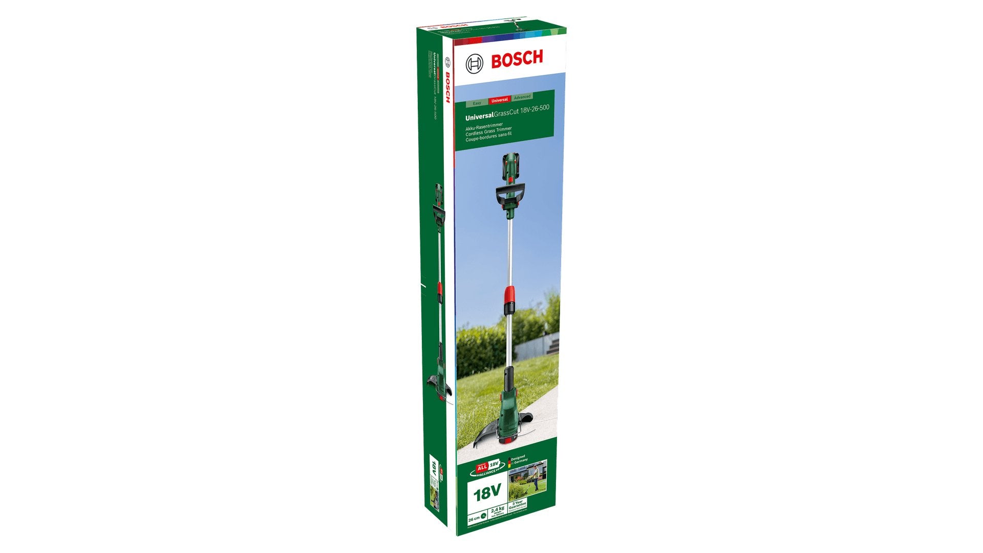 EAN 4059952668550 - Bosch UniversalGrassCut 26 cm Batería Verde imagen 7