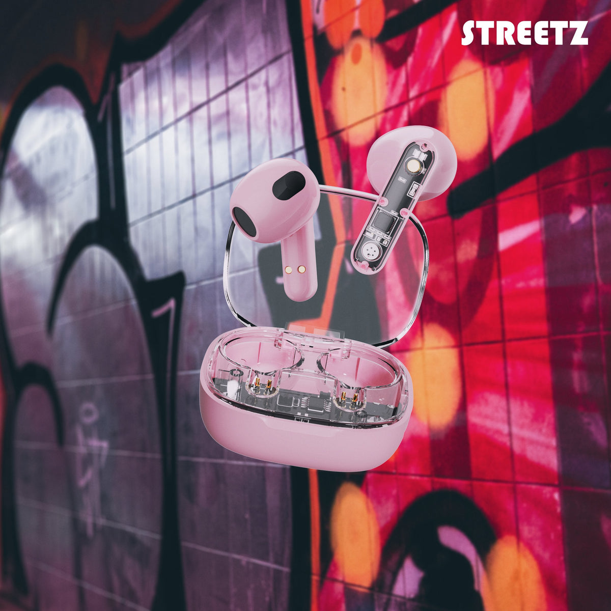 Streetz Bt Tws In-Ear KopfhRer Transparent Pink