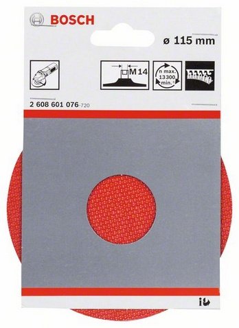 Disco Abrasivo De Goma Bosch Professional Ø 115 Mm Negro, Para Amoladoras Angulares 2608601076